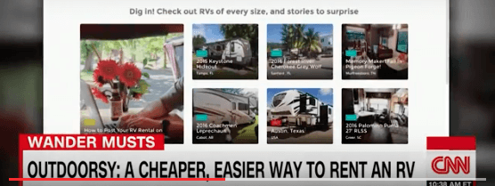 CNN: Outdoorsy’s a Great Way To Earn Cash On Your RV